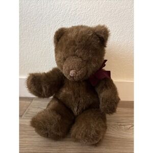 *Gund Collectors Vintage 1983 Classic 18" Brown Teddy Bear Plush Toy